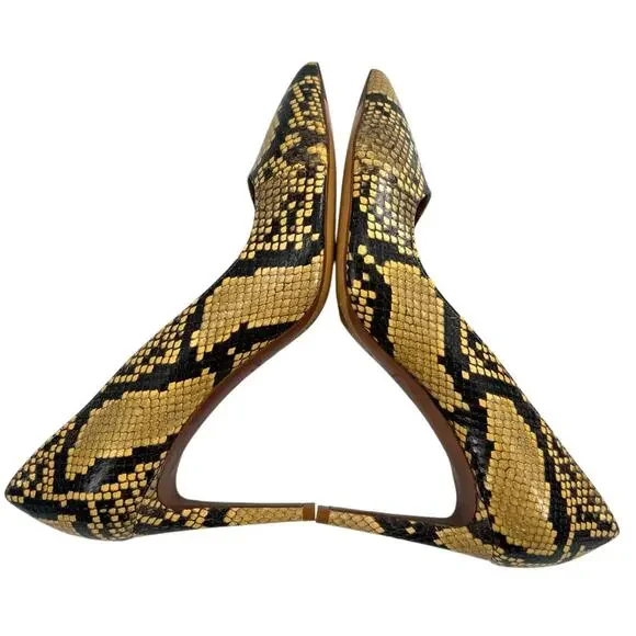 Ralph lauren purple label Armissa Ayers python pumps heels sz 38